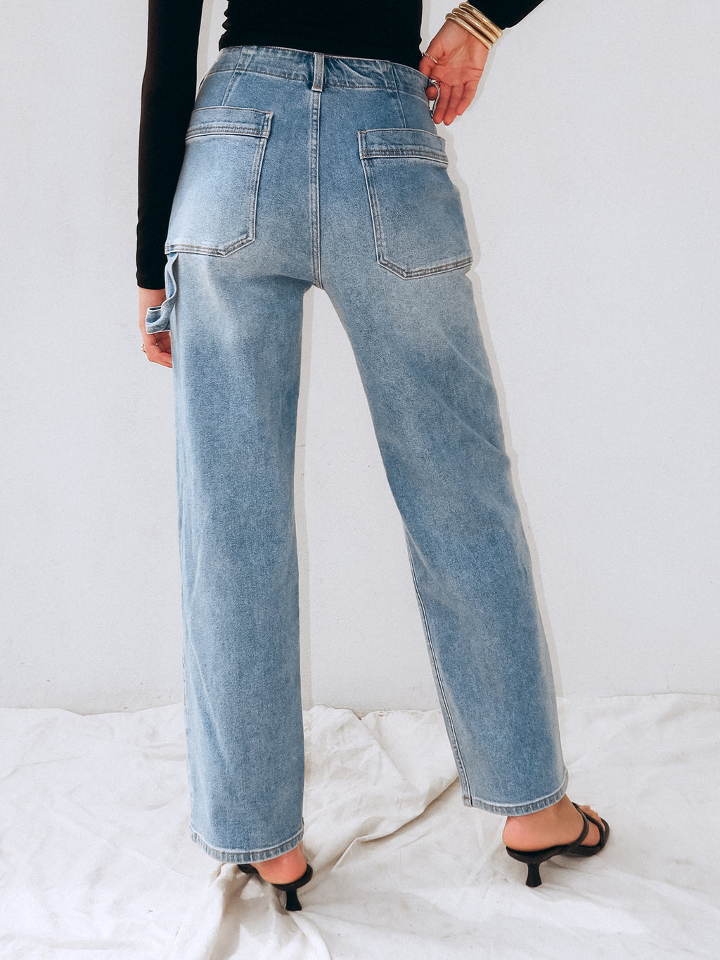 Better Off Cargo Boyfriend Jeans - Stitch And Feather