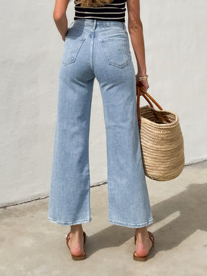 Carter Cargo Wide Leg Jeans - Stitch And Feather
