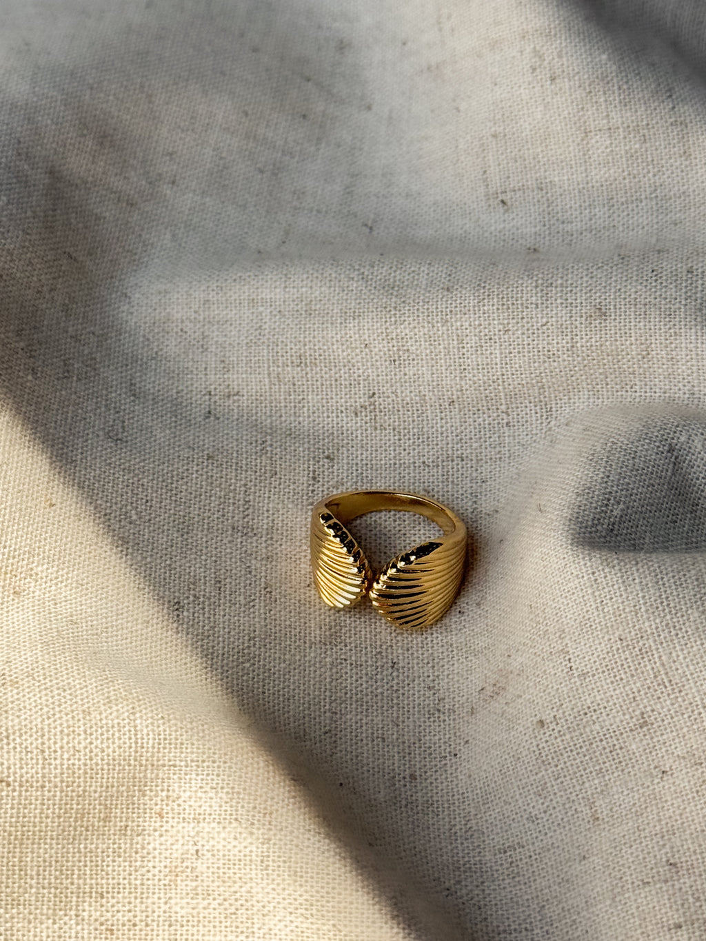 Seashell Open Band Ring - Stitch And Feather