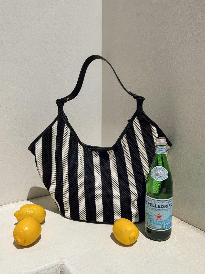 Gabriella Stripe Statement Tote - Stitch And Feather