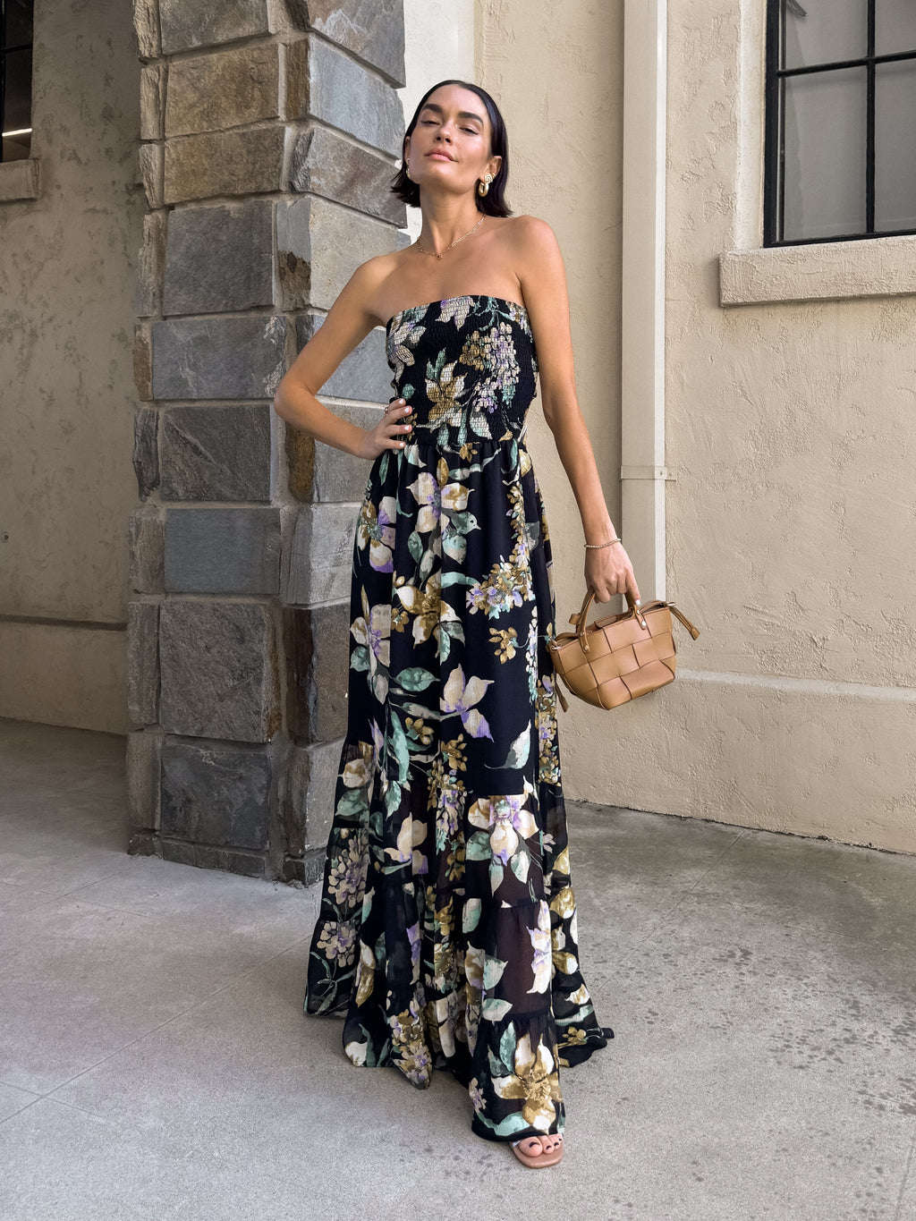 Skye Floral Maxi Dress - Stitch And Feather