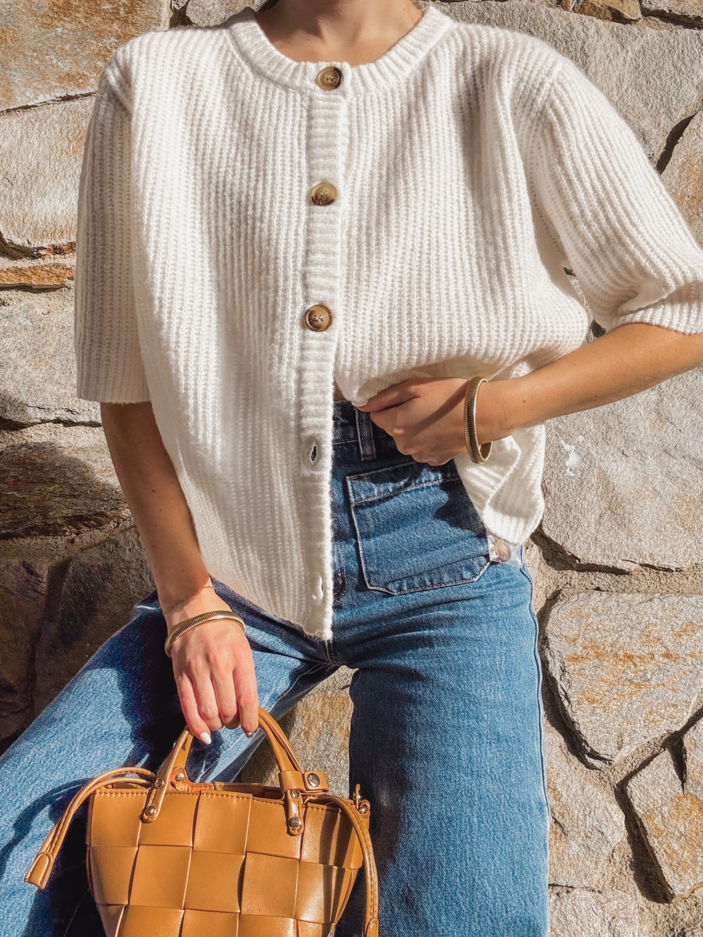 Margaux Button Down Knit Top - Final Sale - Stitch And Feather