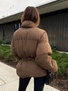 Tahoe Puffer Jacket in Brown