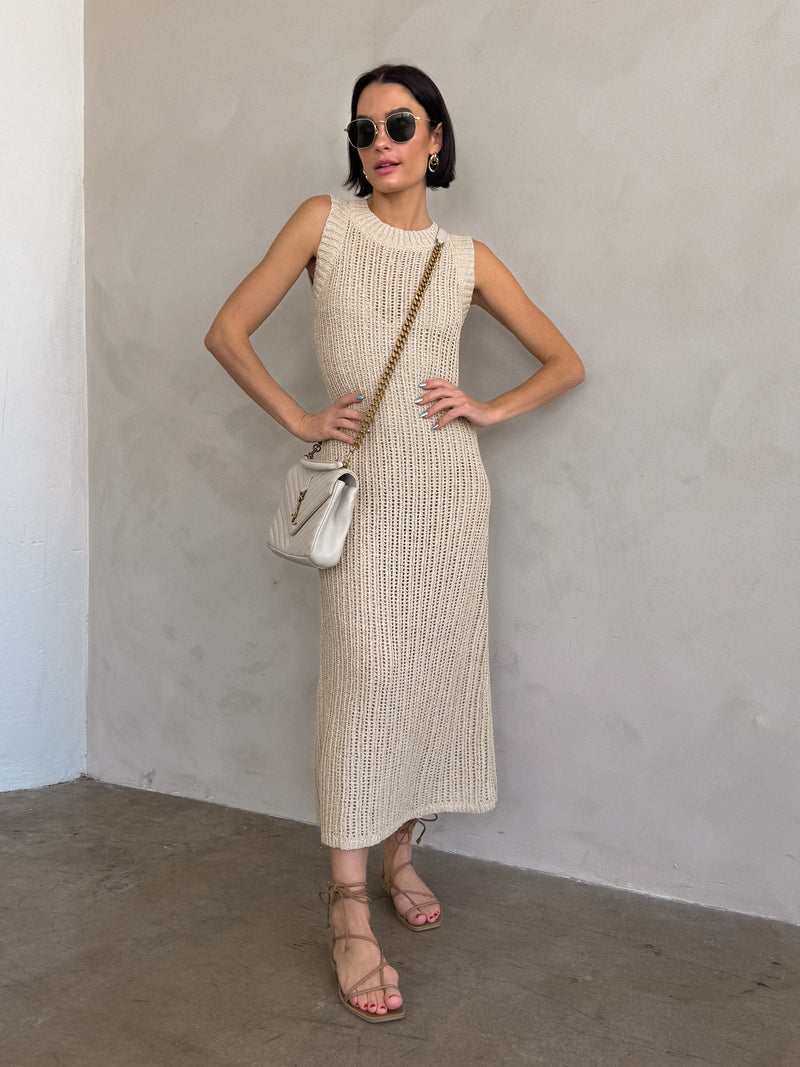 Capri Knit Midi Dress - Stitch And Feather