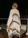 Fireside Stripe Fringe Kimono - Stitch And Feather