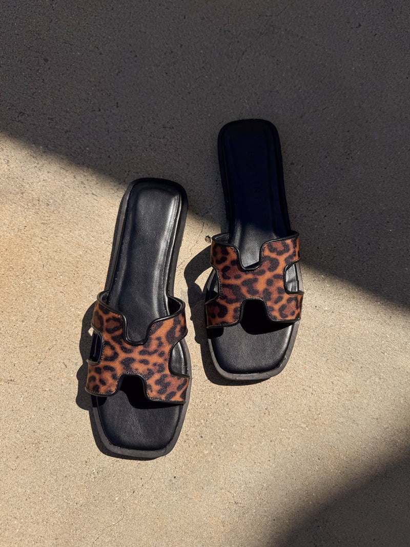 Gordy Sandal in Leopard - Stitch And Feather