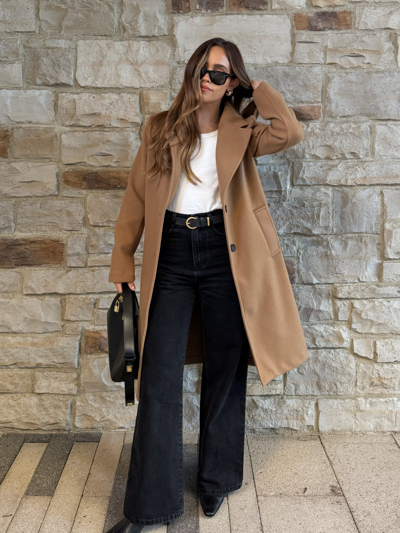 Spiced Latte Coat in Camel