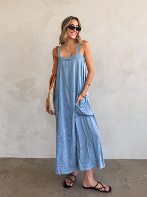 Dreams Denim Midi Dress