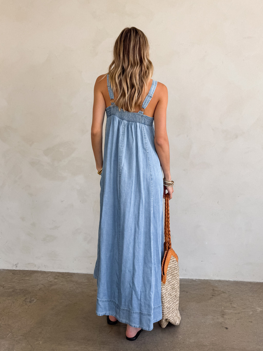 Dreams Denim Midi Dress