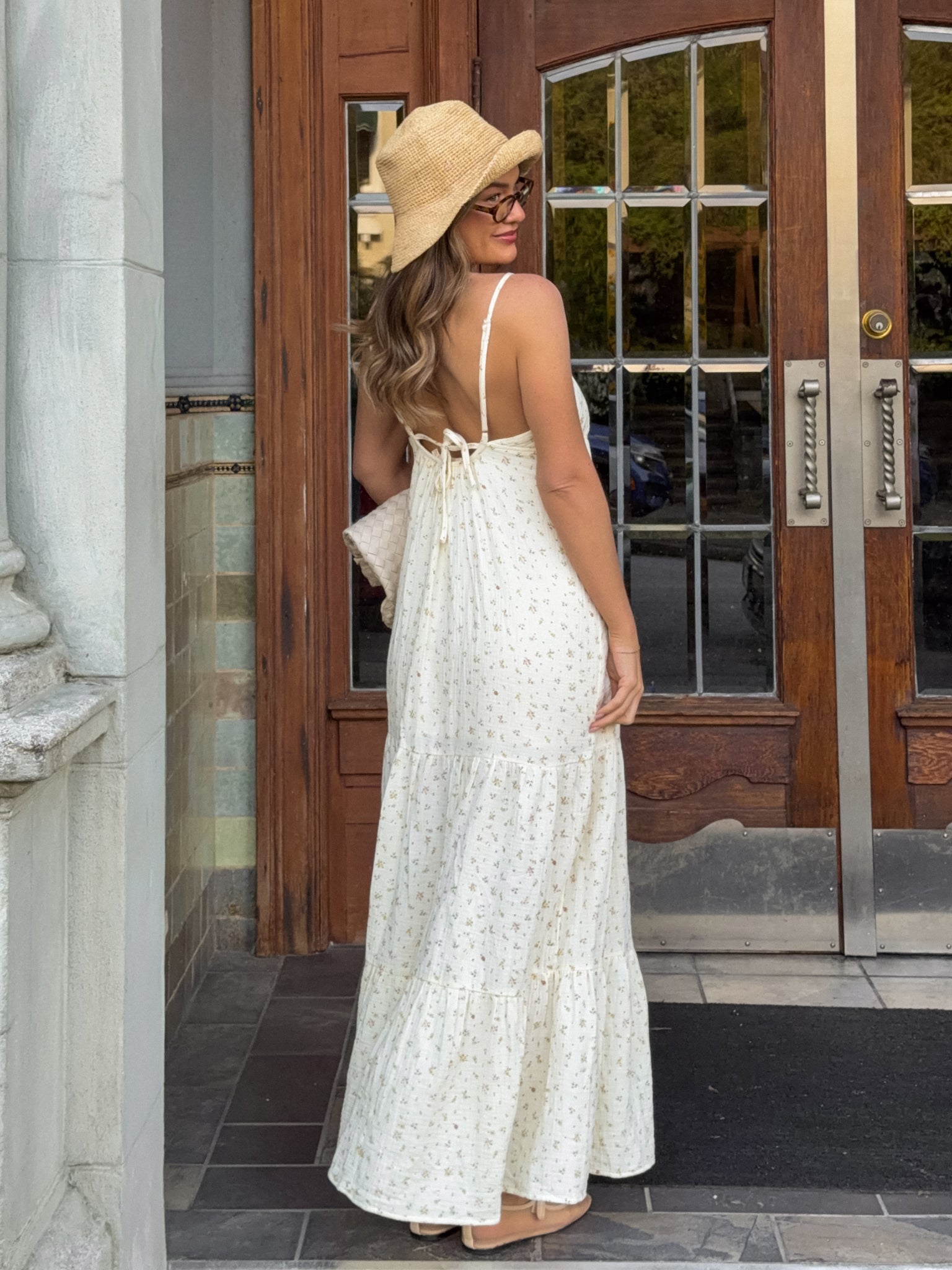 cream winter garden ruffle maxi dress Farm Rio Cream Winter Garden Ruffle Maxi Dress In Winter Garden Cream - 70% Off