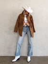 Topanga Cuffed Wide Leg Jeans