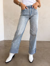 Topanga Cuffed Wide Leg Jeans