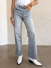 Topanga Cuffed Wide Leg Jeans