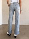 Topanga Cuffed Wide Leg Jeans