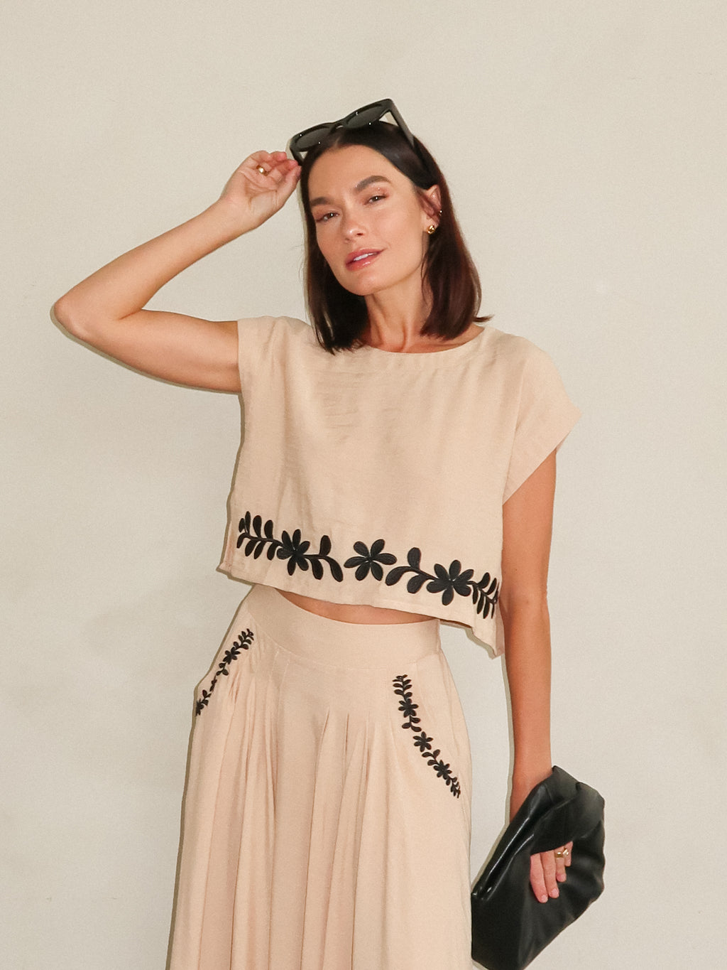 Sunkissed Embroidered Top - Stitch And Feather