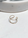 Open Center Gold Fill Ring - Stitch And Feather