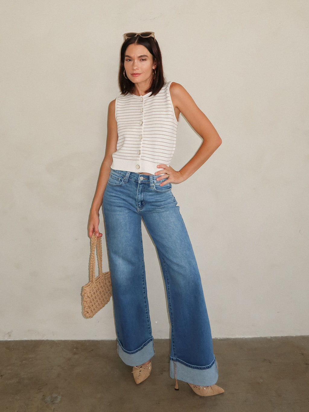 Wisteria Stripe Knit Top