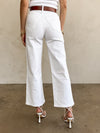 Carter Cargo Wide Leg Jeans in White