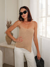 Daydream Strapless Knit Top in Camel - Stitch And Feather