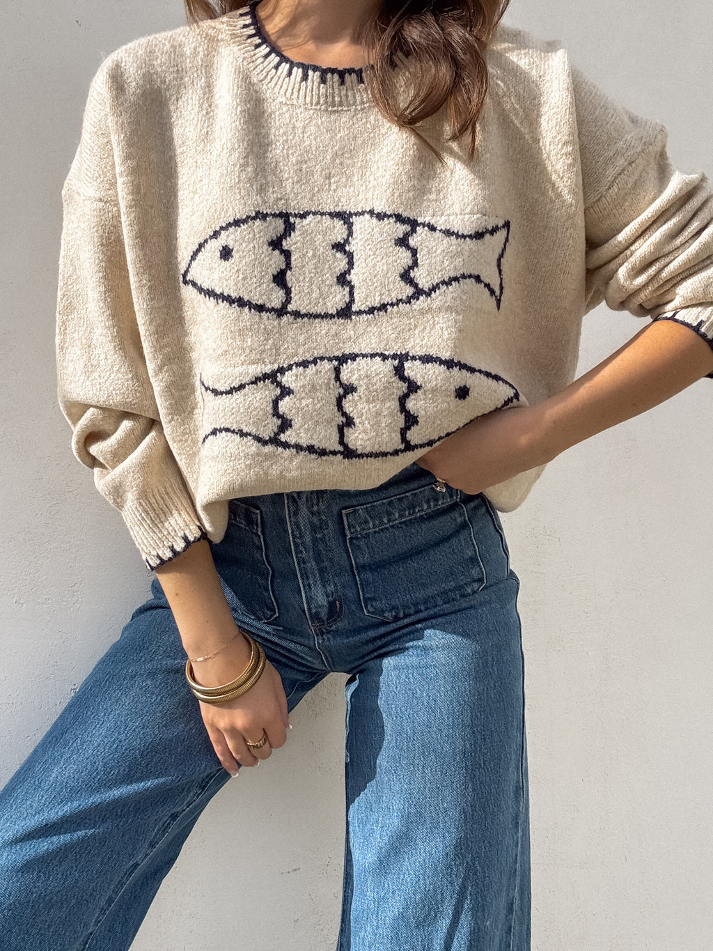 Arden Fish Knit Sweater