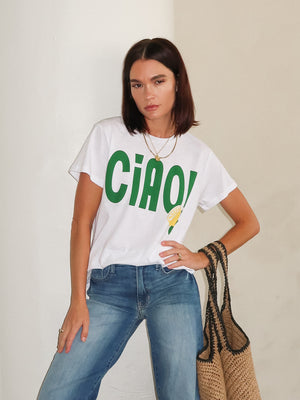 Ciao Boyfriend Tee - Stitch And Feather