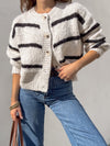 Cafe Noir Stripe Knit Sweater