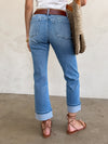 Sedona Cuffed Straight Leg Jeans