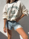 Santa Monica Cropped Crewneck - Stitch And Feather