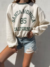 Santa Monica Cropped Crewneck - Stitch And Feather