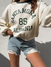 Santa Monica Cropped Crewneck - Stitch And Feather