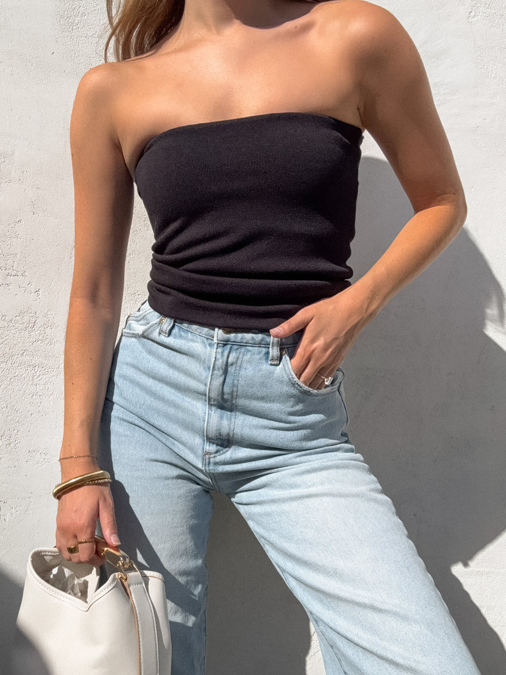 Sadie Knit Tube Top - Stitch And Feather