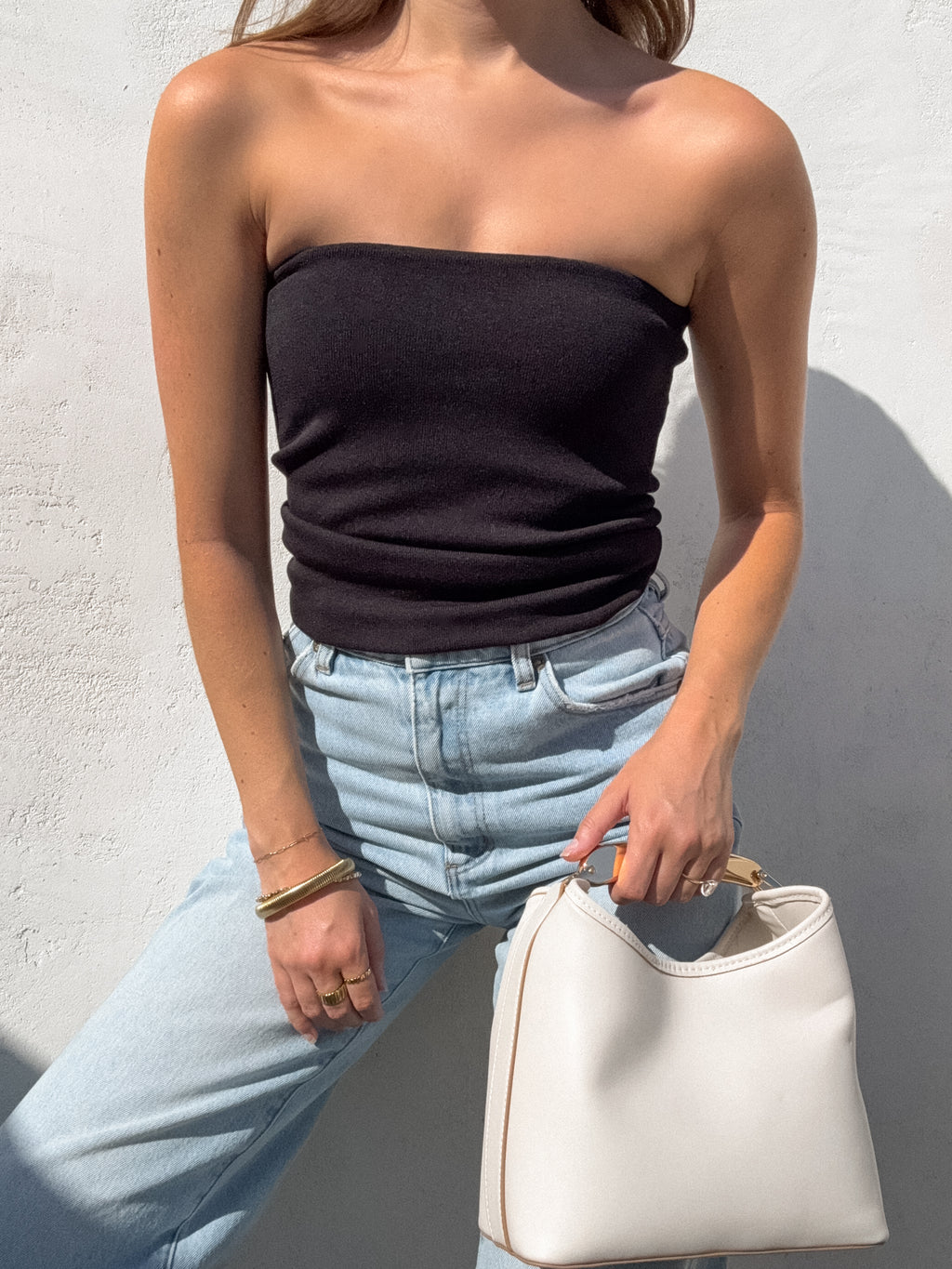 Sadie Knit Tube Top - Stitch And Feather