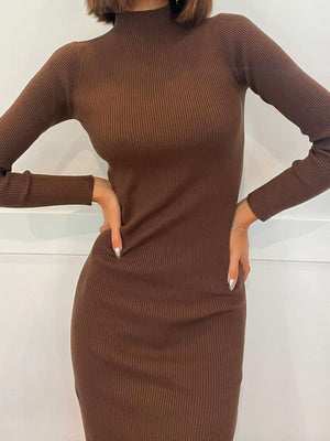 Evermore Ribbed Midi Dress - Stitch And Feather