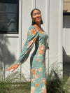 Giselle Floral Midi Dress - Stitch And Feather