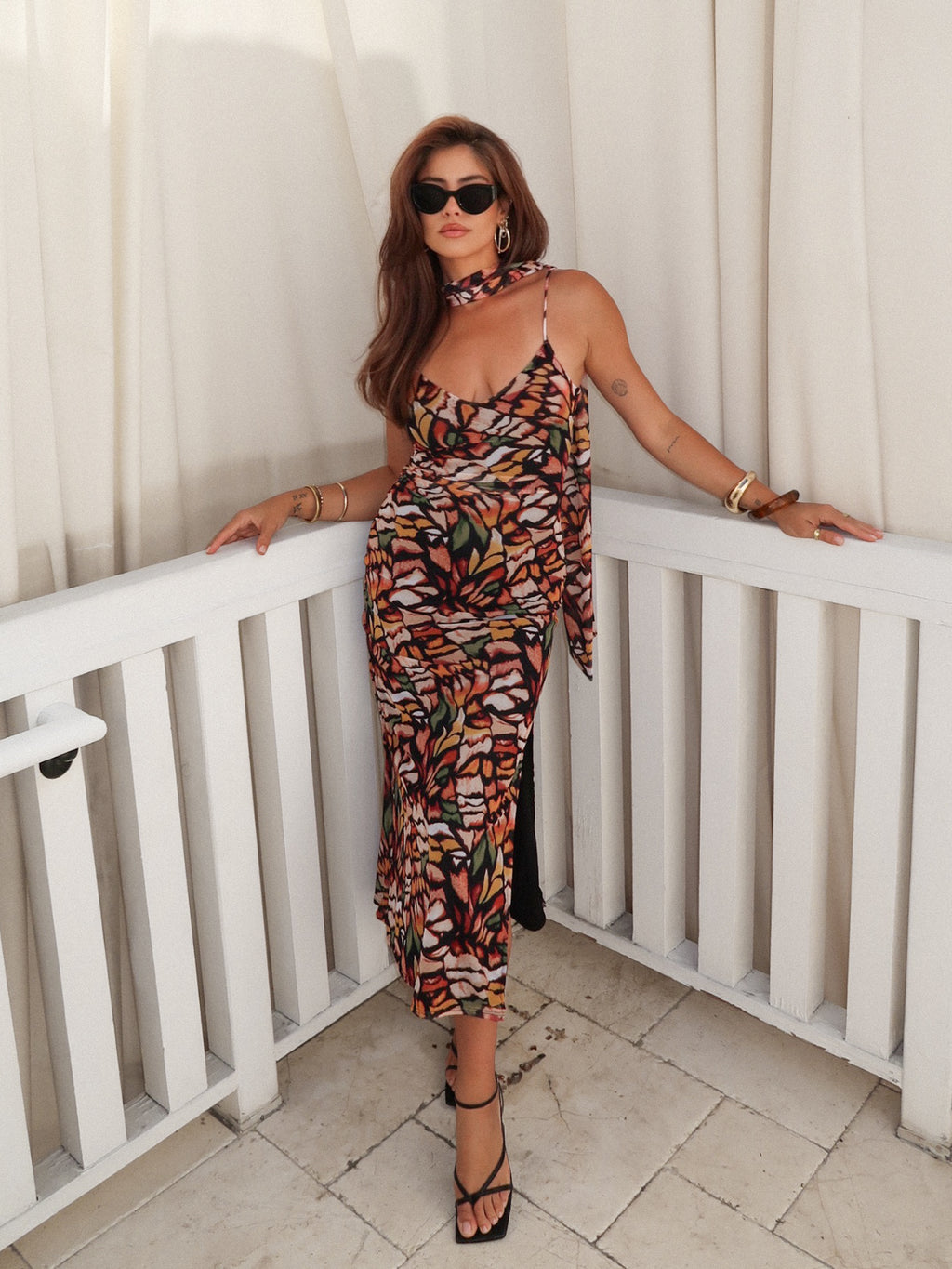 Mallorca Mesh Midi Dress - Stitch And Feather