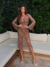 Ibiza Nights Sequin Midi Dress - Stitch And Feather