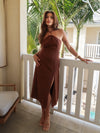 Uma Halter Maxi Dress - Stitch And Feather