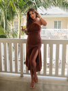 Uma Halter Maxi Dress - Stitch And Feather