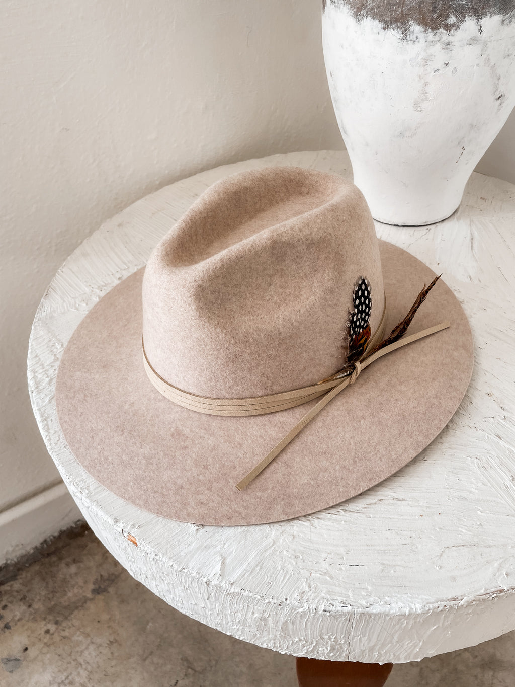 Emma Straw Rancher in White – Stitch And Feather