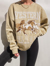 Western Glory Sweatshirt - Stitch And Feather