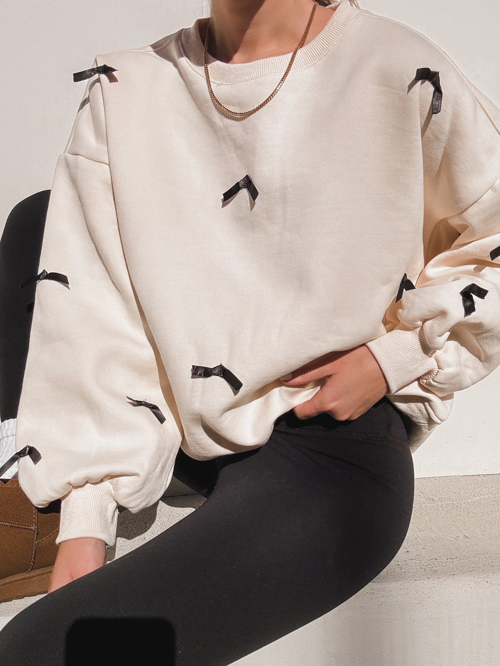 Opal Ribbon Sweatshirt - Stitch And Feather