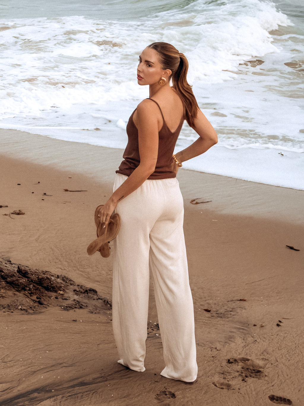 Miller Linen Wide Leg Pants - Stitch And Feather
