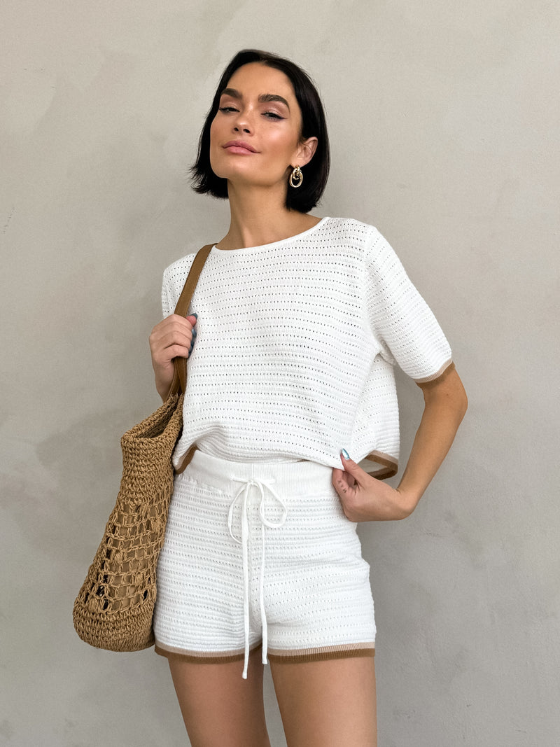 {Pre-Order} Cancun Knit Top - Stitch And Feather