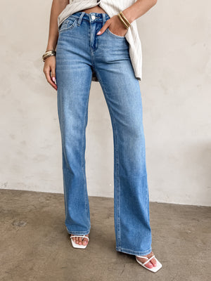 Hailee Flare Leg Jeans - Stitch And Feather