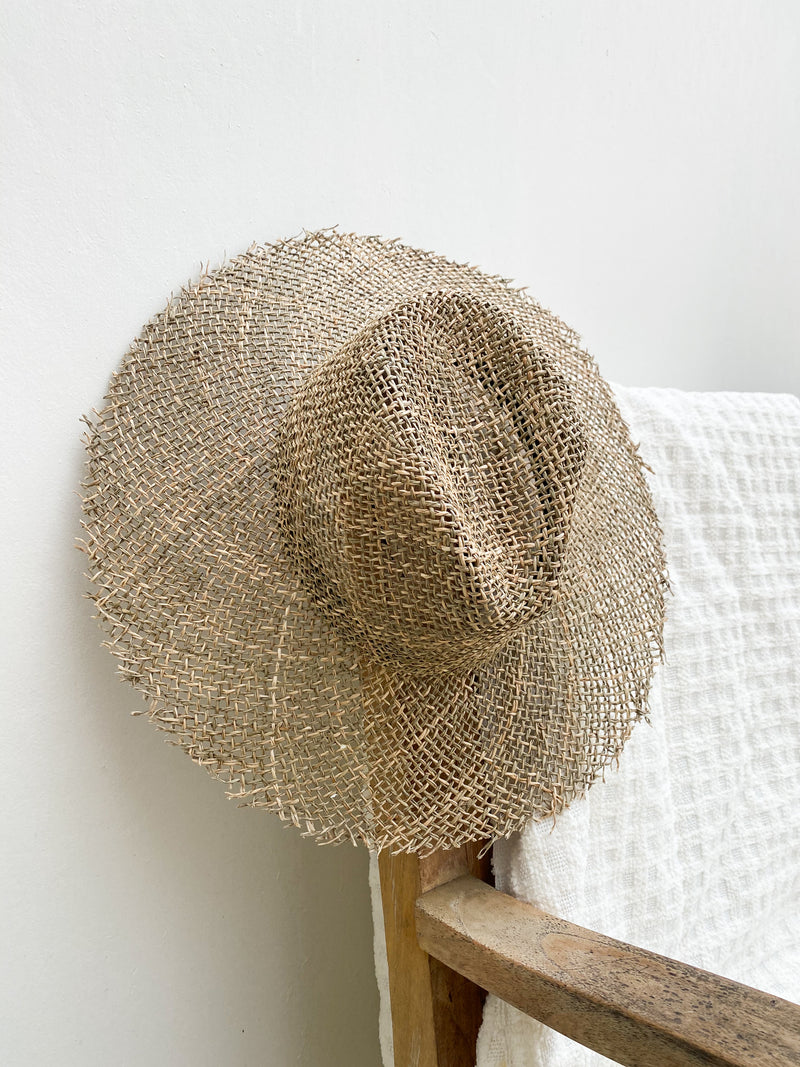 Mateo Open Weave Straw Hat - Stitch And Feather