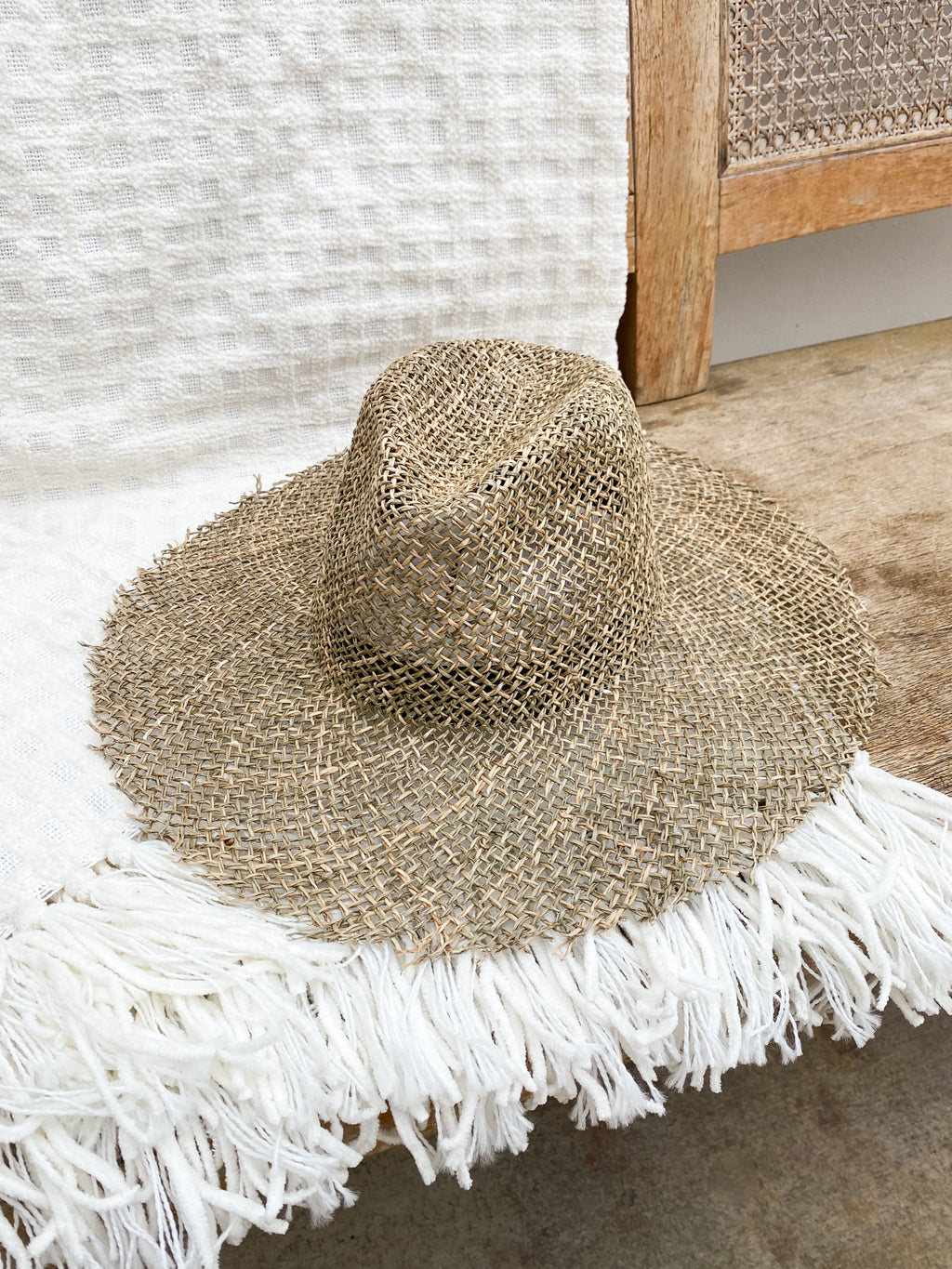 Emma Straw Rancher in White – Stitch And Feather