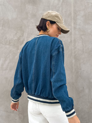 Strike Out Denim Jacket - Stitch And Feather
