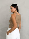 Sammie Tank in Coconut - Stitch And Feather