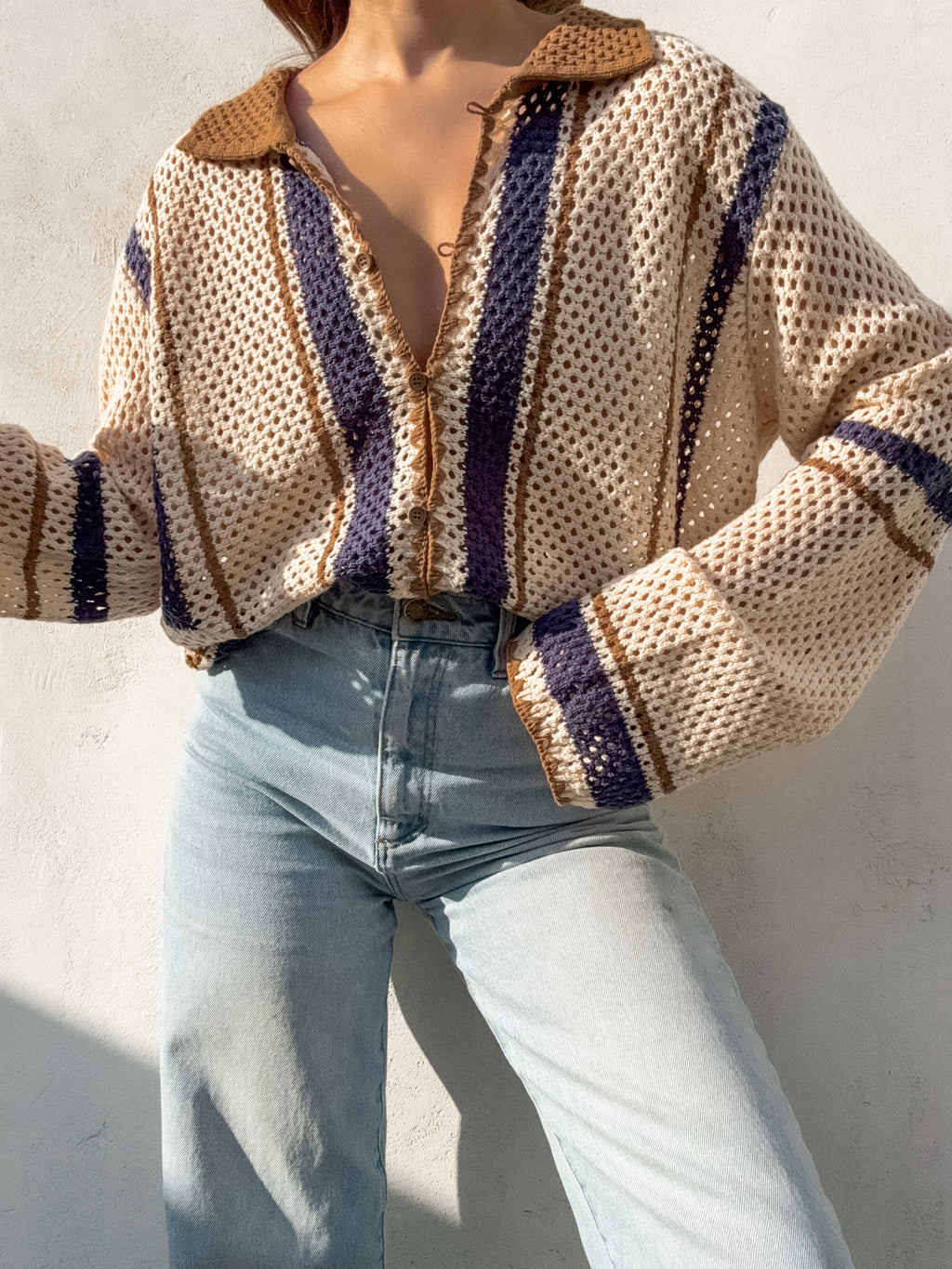 Noah Crochet Button Down