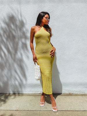 Missed Flights Crochet Midi Dress - Final Sale - Stitch And Feather